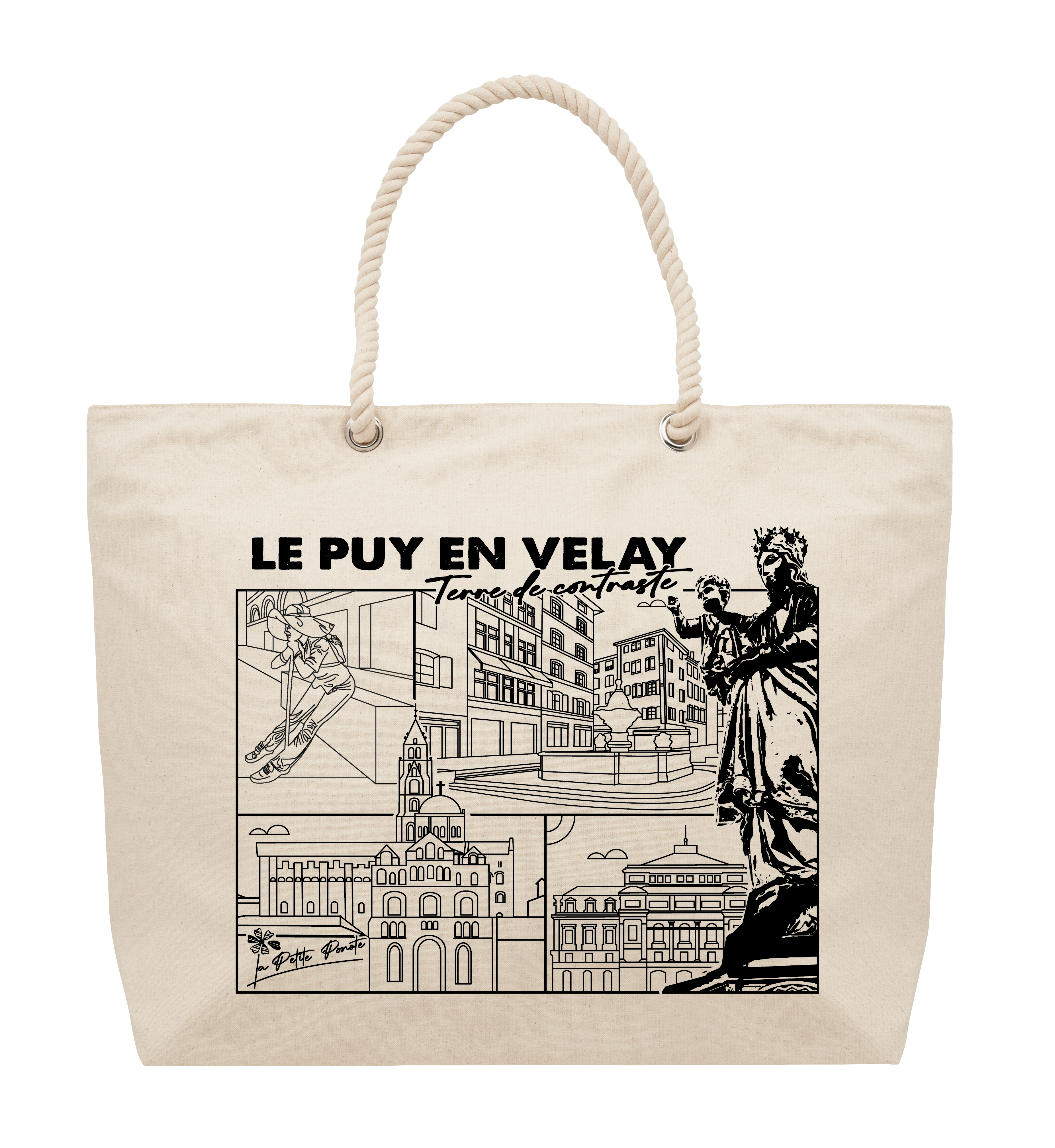 Sac de shopping - La Petite Ponote